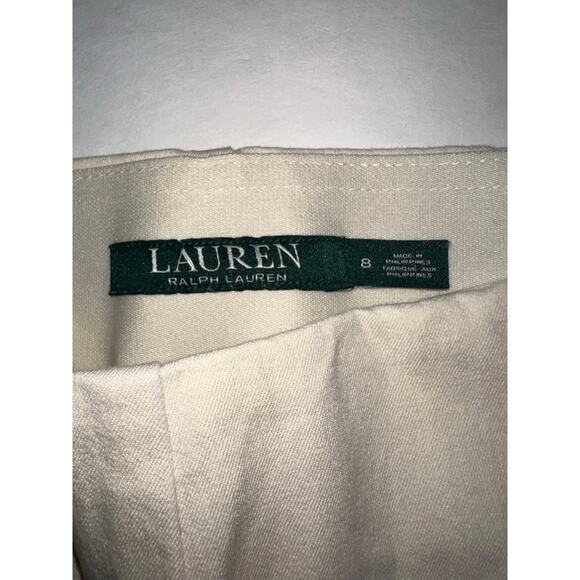 Lauren Ralph Lauren Pull On Chino Pants Women’s Size 8 Side Zip Elastic Waist - Picture 6 of 8